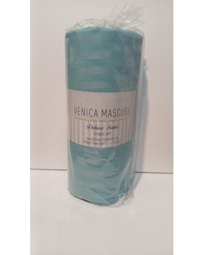 Простынь сатиновая Venica mascuse v10 160x200 +наволочки 2-50x70