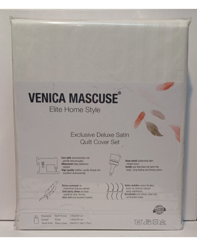 Постельное белье Venica mascuse V4 страйп сатин  полуторное