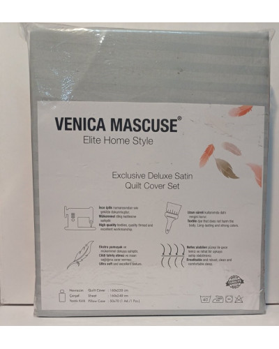 Постельное белье Venica mascuse V5 страйп сатин  полуторное