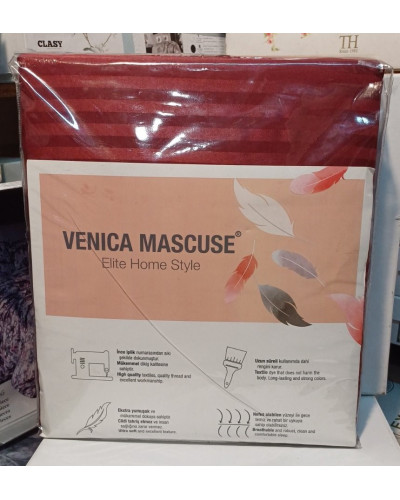 Постельное белье Venica mascuse V5 страйп сатин  семейный