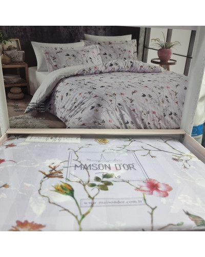 Постельное белье Maison D'or Flora lilac сатин евро