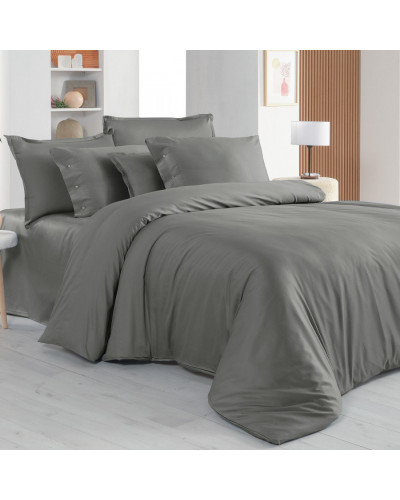 Постельное белье Sarev Monochrome gray делюкс сатин 300TC евро