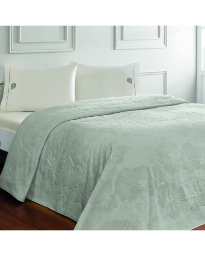 Постельное белье Tivolyo Home Monstera gri пике евро