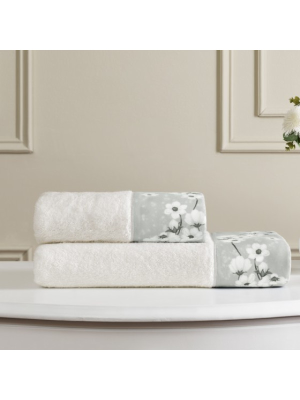 Набор полотенец Tivolyo Home Margarita gri 50x100; 75x150