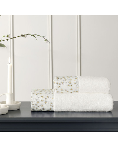 Набор полотенец Tivolyo Home Mary k.beyaz 50x100; 75x150