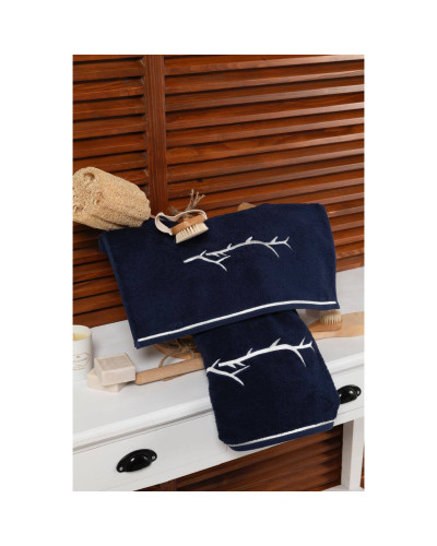 Набор полотенец Tivolyo Home Pixel lacivert 50x100; 75x150