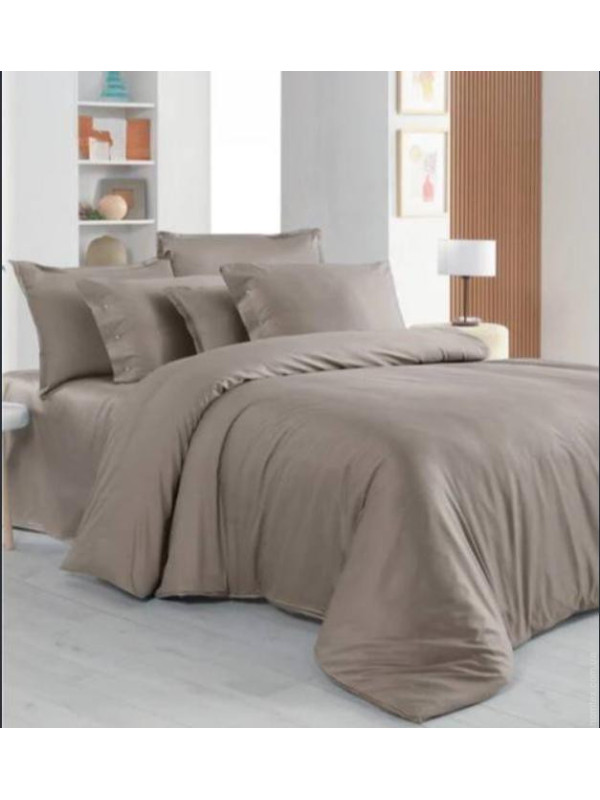 Постельное белье Sarev Monochrome mocha делюкс сатин 300ТС семейный