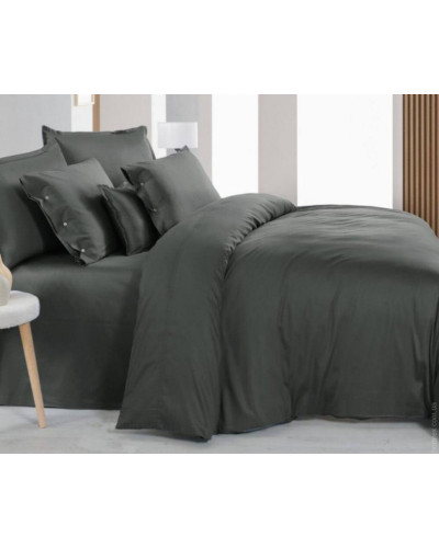 Постельное белье Sarev Monochrome dark grey делюкс сатин 300ТС семейный