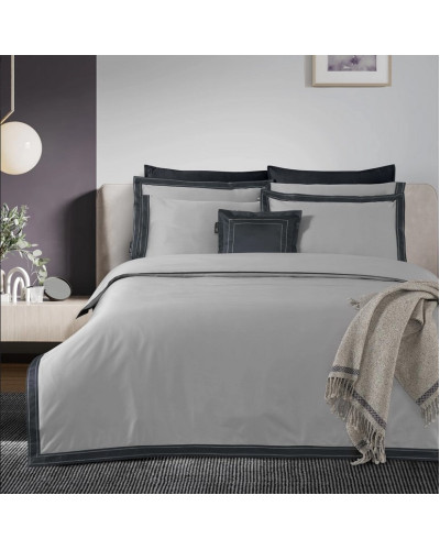 Постельное белье Sarev Layana gri сатин делюкс 500TC евро