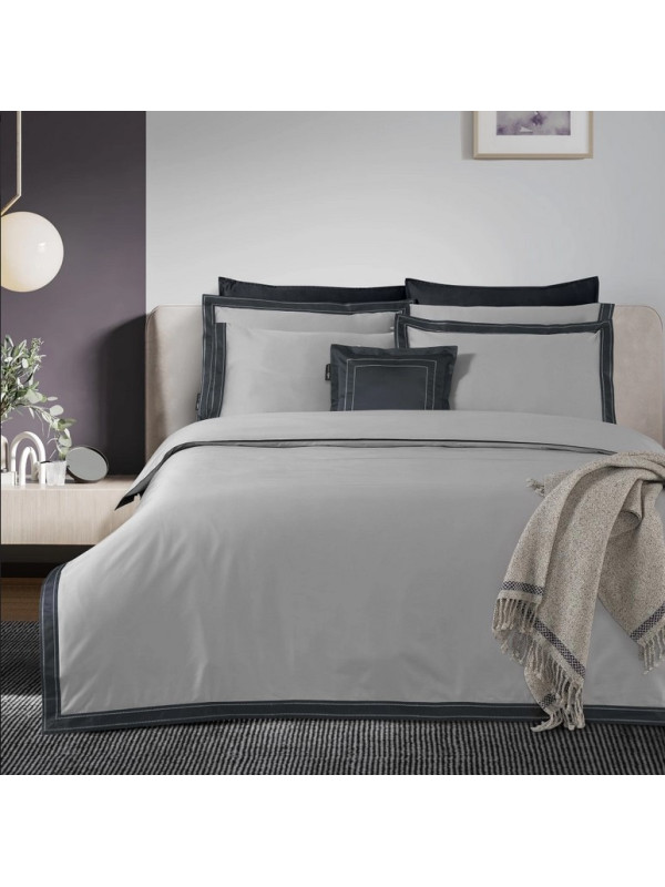 Постельное белье Sarev Layana gri сатин делюкс 500TC евро