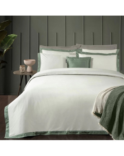 Постельное белье Sarev Layana yesil сатин делюкс 500TC евро