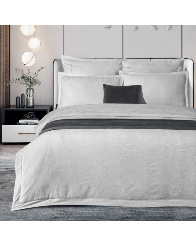 Постельное белье Sarev Borendo gri жаккард делюкс сатин 300ТС евро