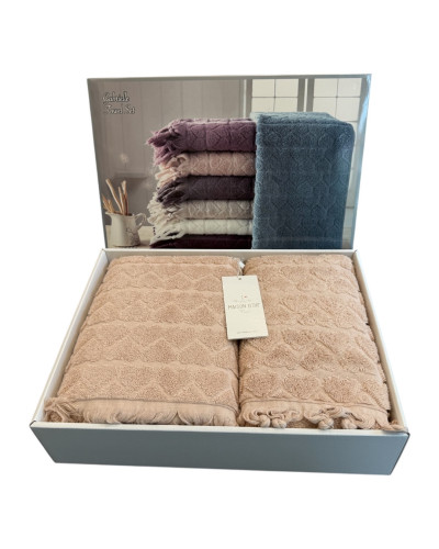 Набор полотенец Maison D'or Gabrielle rose 50x100; 85x150