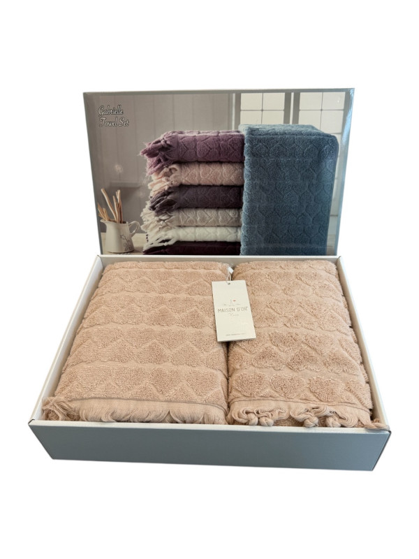 Набор полотенец Maison D'or Gabrielle rose 50x100; 85x150