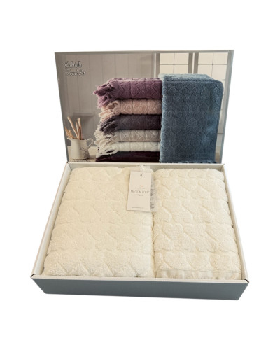 Набор полотенец Maison D'or Gabrielle ecru 50x100; 85x150