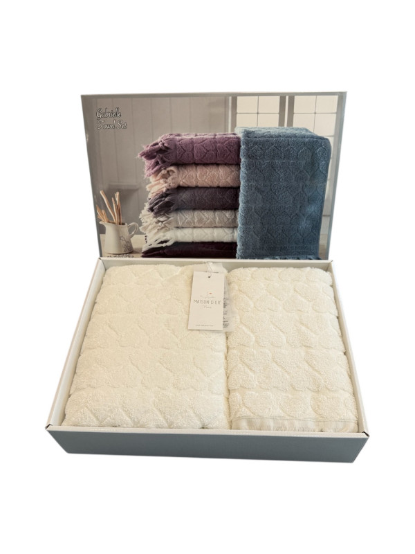 Набор полотенец Maison D'or Gabrielle ecru 50x100; 85x150