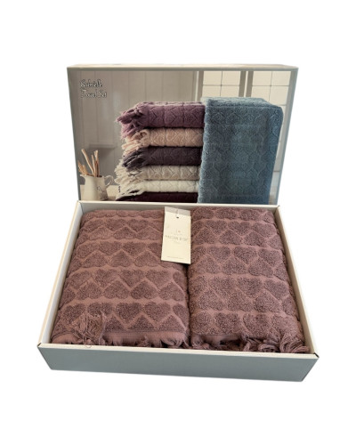 Набор полотенец Maison D'or Gabrielle lilac 50x100; 85x150