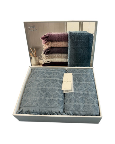 Набор полотенец Maison D'or Gabrielle blue 50x100; 85x150