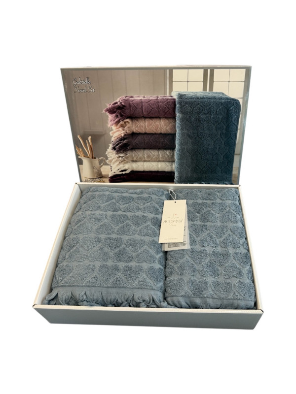 Набор полотенец Maison D'or Gabrielle blue 50x100; 85x150