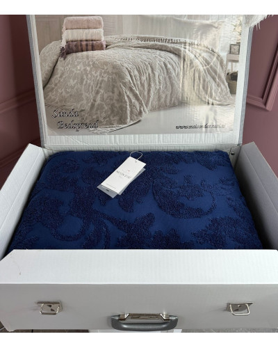 Махровая простынь Maison D'or Sanda navy 220x240