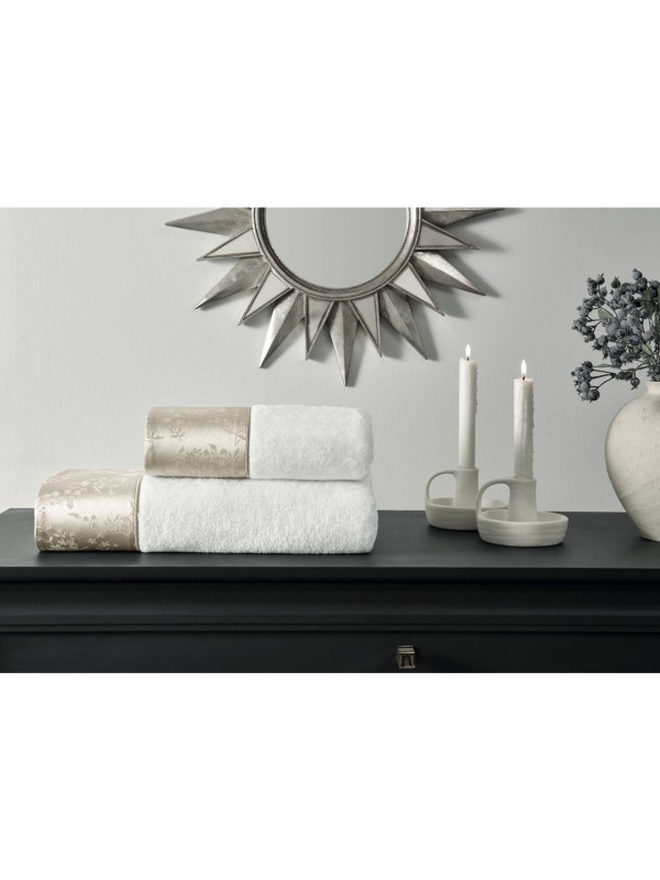 Набор полотенец Tivolyo Home Clarinda bej 50x100; 75x150