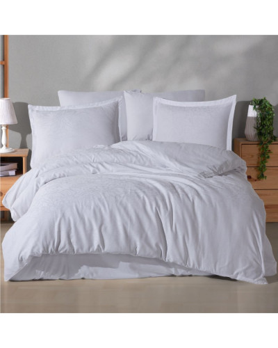 Постельное белье Clasy Arte beyaz жаккард евро