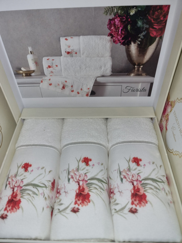 Кухонные полотенца Tivolyo Home Fiorista 3-30x50