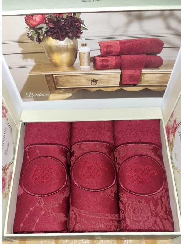 Кухонные полотенца Tivolyo Home Bordeaux 3-30x50