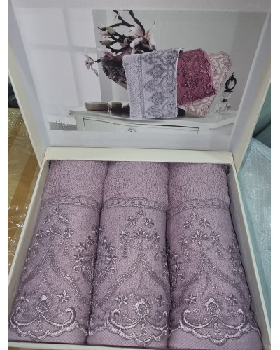 Кухонные полотенца Tivolyo Home Lina mor 3-30x50