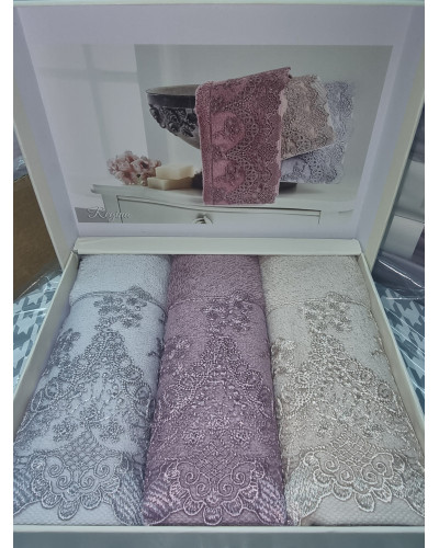 Кухонные полотенца Tivolyo Home Regina asorti 3-30x50