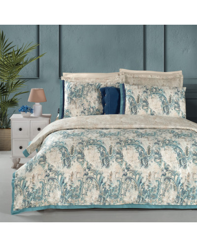 Постельное белье Sarev Grand beige делюкс сатин 300ТС евро