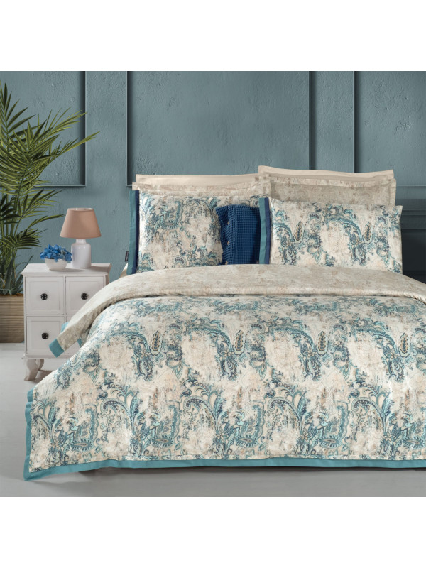 Постельное белье Sarev Grand beige делюкс сатин 300ТС евро