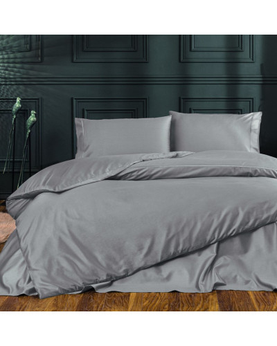 Постельное белье Tivolyo Home Casual k.grey делюкс сатин евро