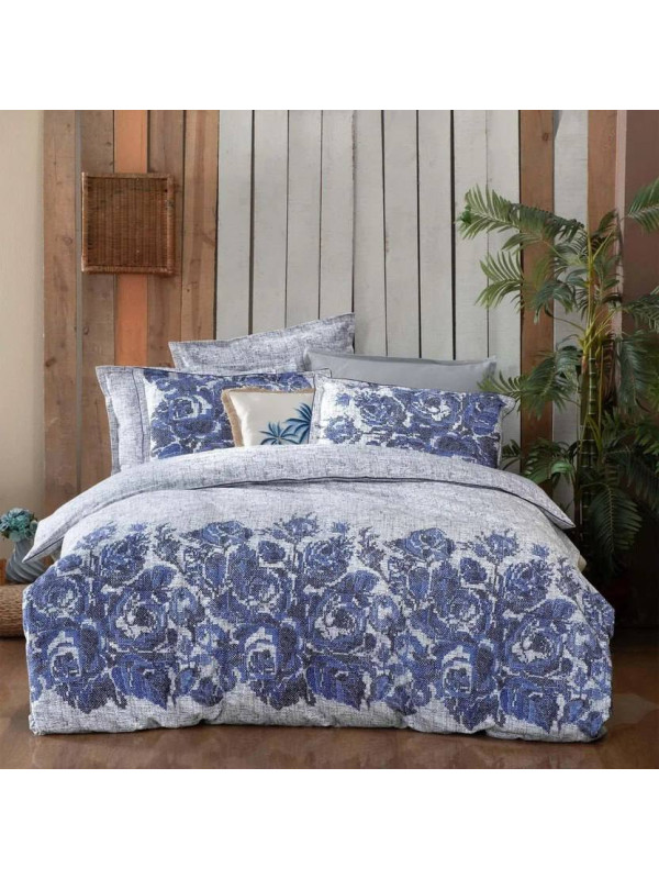 Постельное белье Sarev Elfida mavi фланель евро