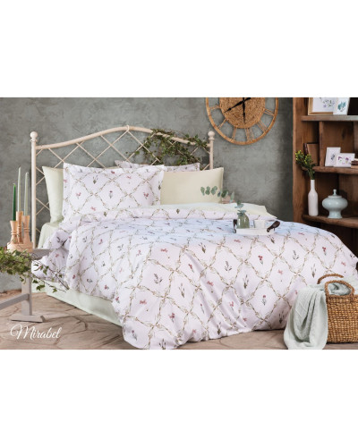 Постельное белье Tivolyo Home Mirabel делюкс сатин полуторное