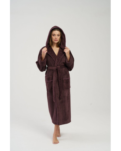 Халат женский nusa хлопок/бамбук модель 4343 с капюшоном  gulkurusu, m