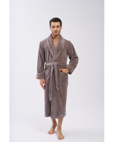 Халат чоловічий nusa бавовна/бамбук модель 1233 toupe, xxl