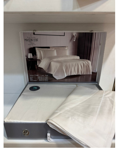 Постельное белье Maison D'or Solenne cream тенсел евро