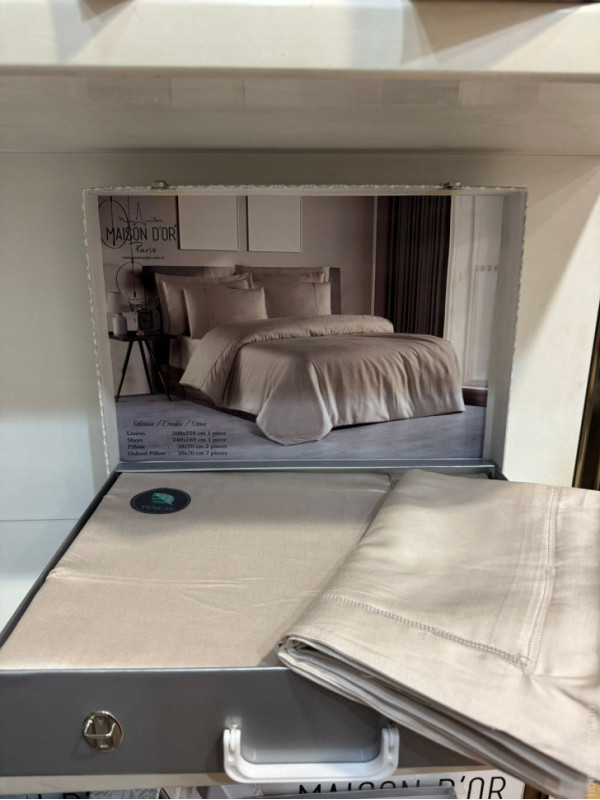 Постільна білизна Maison D'or Solenne stone тенсел євро