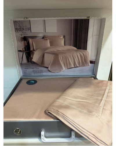 Постельное белье Maison D'or Solenne beige тенсел евро