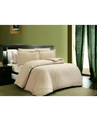 Постельное белье Maison D'or Emerald beige жаккард бамбук евро