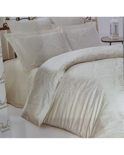 Постельное белье Prima Casa Ottoman crem жаккард семейное