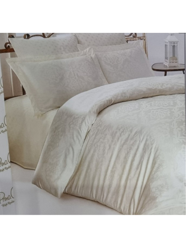 Постельное белье Prima Casa Ottoman crem жаккард семейное