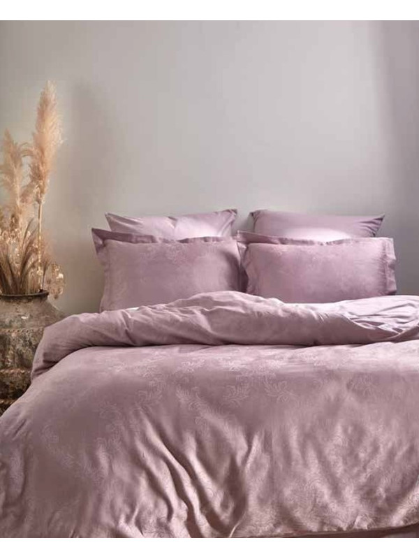 Постельное белье Prima casa Limasso hoten natural violet жаккард  евро