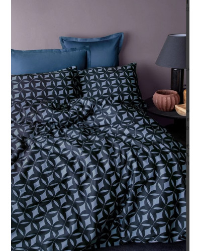 Постільна білизна Issimo Home Mondo blue сатин digital сімейний