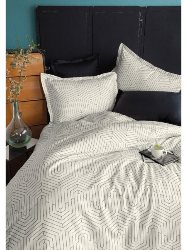 Постільна білизна Issimo Home Strada white сатин digital сімейний