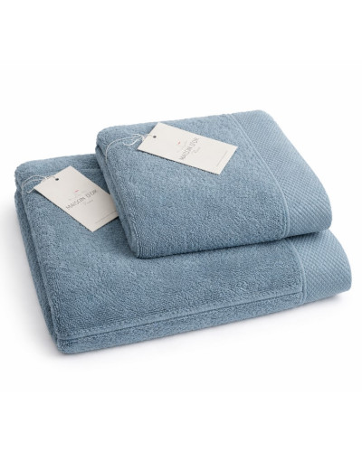 Набор полотенец Maison D'or Artemis light blue 50x100; 85x150 микрокоттон