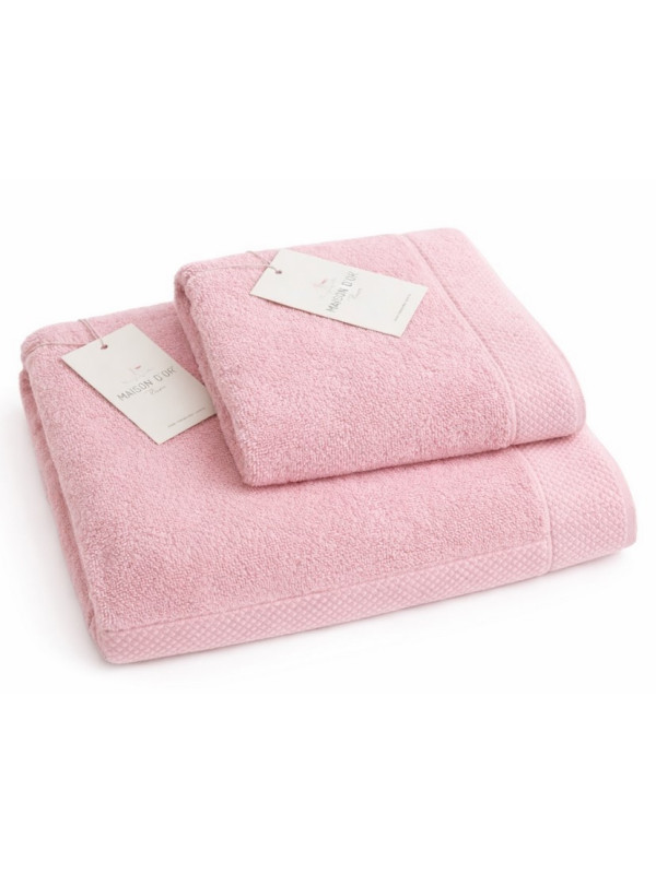 Набор полотенец Maison D'or Artemis pink 50x100; 85x150 микрокоттон