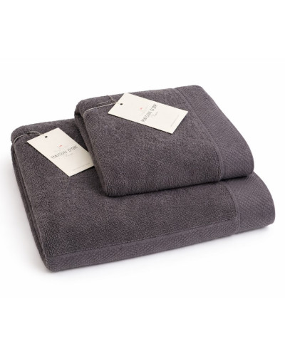 Набор полотенец Maison D'or Artemis antracit 50x100; 85x150 микрокоттон