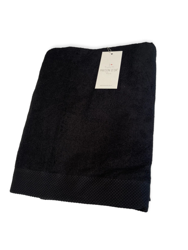 Набор полотенец Maison D'or Artemis black 50x100; 85x150 микрокоттон